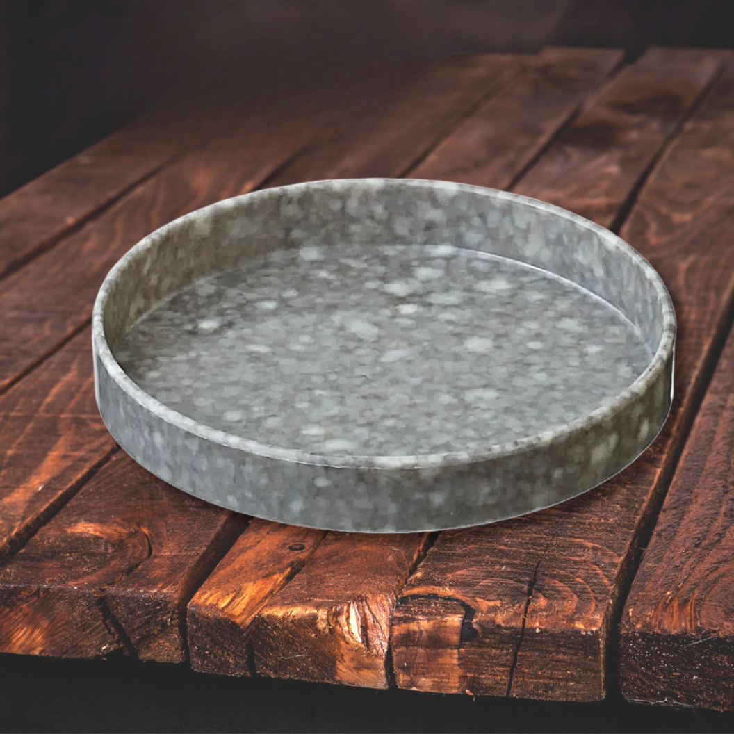 Marble Round Tray - Serving Tray