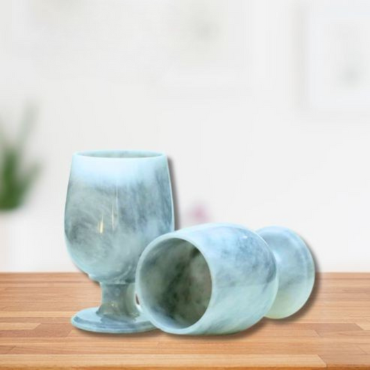 Marble Wine Glass Set of 2