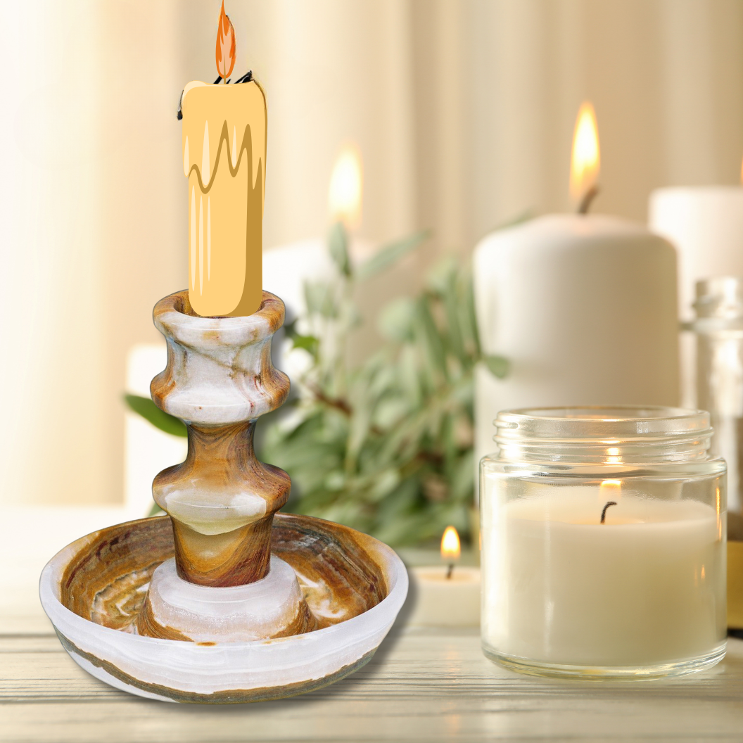 Marble Candle Stand