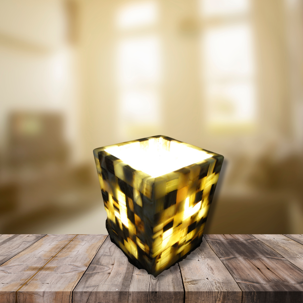 Marble Checquered Square Lamp