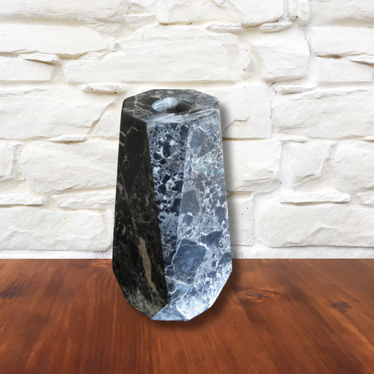 Marble Diamond Shape Bud Vase