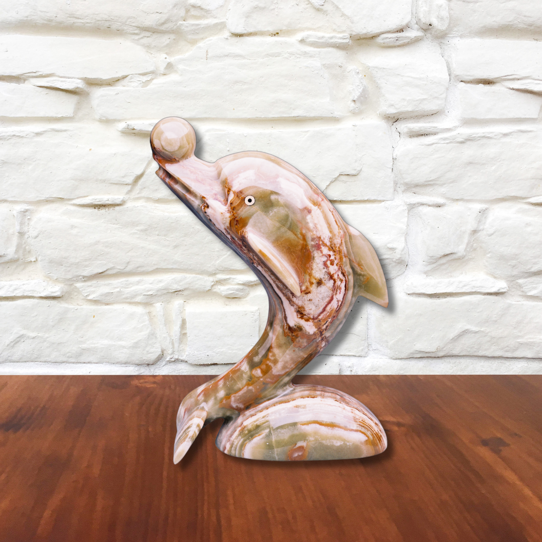 Marble Dolphin Decor