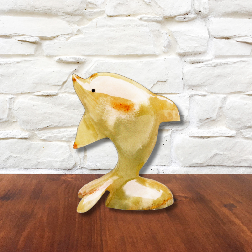 Marble Dolphin Decor