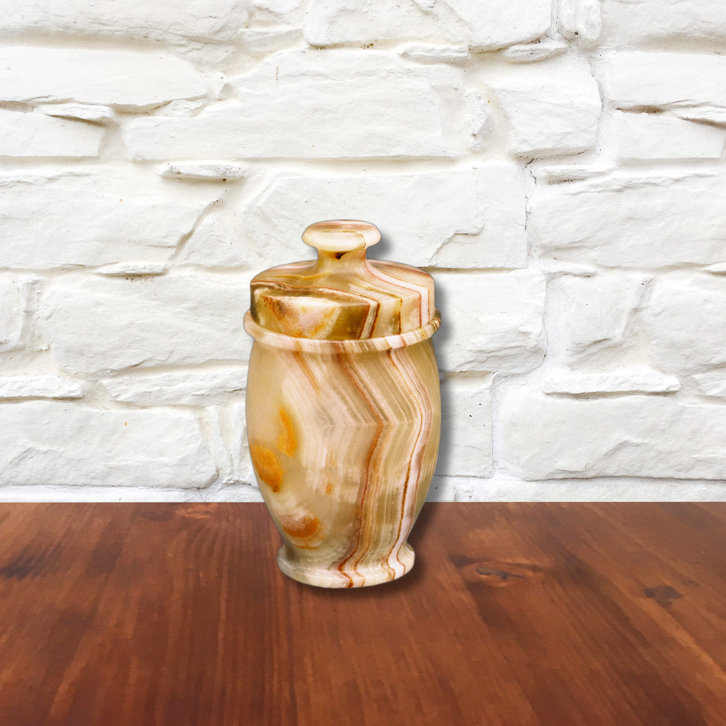 Marble Jar with Lid